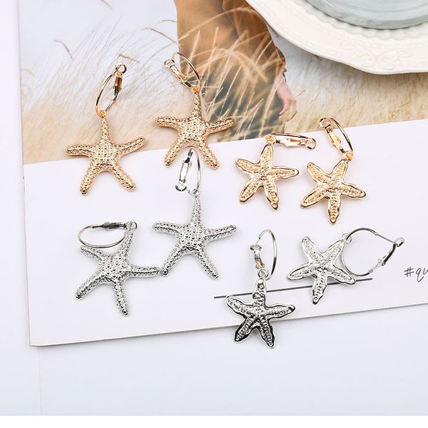 2020 designer earrings new starfish shell earrings celebrity street shooting fashion ocean wind earrings female, Silver
2020 designer earrings new starfish shell earrings celebrity street shooting fashion ocean wind earrings female, Silver