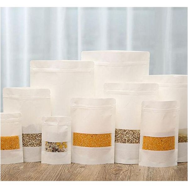 white kraft paper mylar doypack bag food tea snack package storage bags stand up p sqcjba wphome
white kraft paper mylar doypack bag food tea snack package storage bags stand up p sqcjba wphome