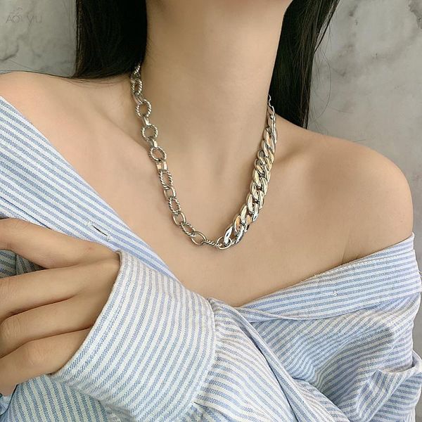 aomu 2020 simple street нержавеющей сталь hip hop new толстого chain choker круг геометрических ожерелья для мужчин женщин ювелирных изделий, Golden;silver
aomu 2020 simple street нержавеющей сталь hip hop new толстого chain choker круг геометрических ожерелья для мужчин женщин ювелирных изделий, Golden;silver