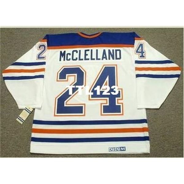 421 #24 kevin mcclelland edmonton oilers 1987 ccm vintage home hockey jersey or custom any name or number retro jersey, Black
421 #24 kevin mcclelland edmonton oilers 1987 ccm vintage home hockey jersey or custom any name or number retro jersey, Black