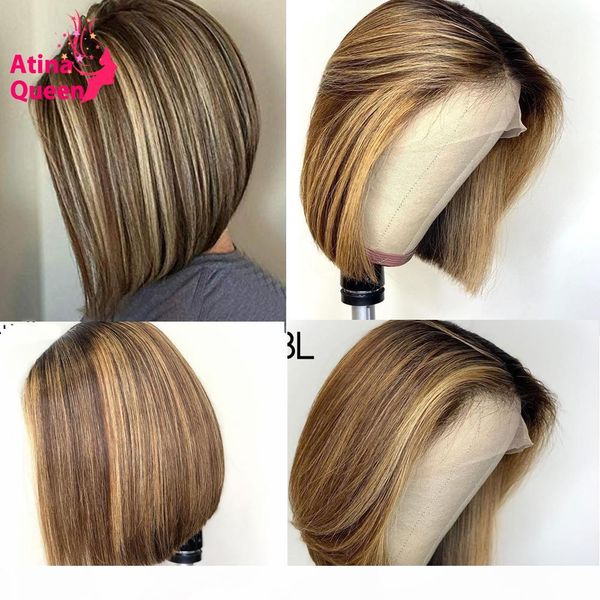 13x6 pixie cut short bob pre plucked hd lace wig 150% remy transparent ombre honey blonde mix colored lace front human hair wigs, Black
13x6 pixie cut short bob pre plucked hd lace wig 150% remy transparent ombre honey blonde mix colored lace front human hair wigs, Black