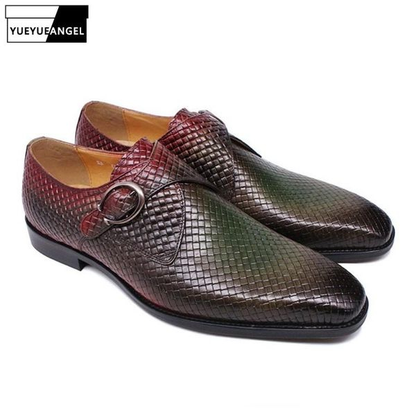 weaved genuine leather shoes men loafers mixed colors business shoes plus size 46 brand metal buckle dress, Black
weaved genuine leather shoes men loafers mixed colors business shoes plus size 46 brand metal buckle dress, Black