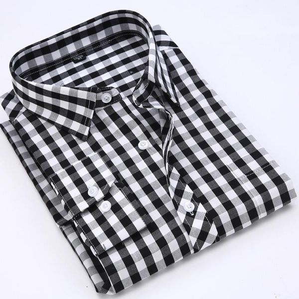 men casual shirts plaid long sleeve shirt spring autumn 100% cotton turn-down collor slim fit comfortable shirts1, White;black
men casual shirts plaid long sleeve shirt spring autumn 100% cotton turn-down collor slim fit comfortable shirts1, White;black