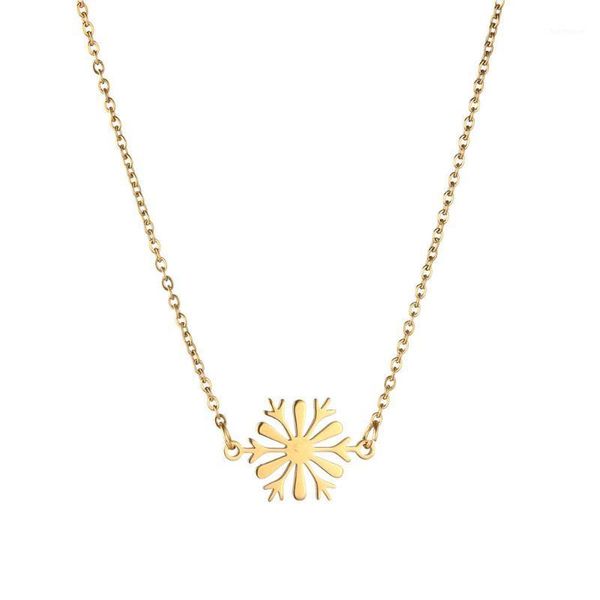 new fashion stainless steel thin chain snowflake pendant necklace for woman charm flower choker gift jewelry1, Golden;silver
new fashion stainless steel thin chain snowflake pendant necklace for woman charm flower choker gift jewelry1, Golden;silver