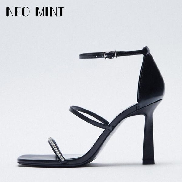2021 style size 41 42 women sandals crystal diamond decoration one strap in font square toe back cover heels 9cm thin heels, Black
2021 style size 41 42 women sandals crystal diamond decoration one strap in font square toe back cover heels 9cm thin heels, Black
