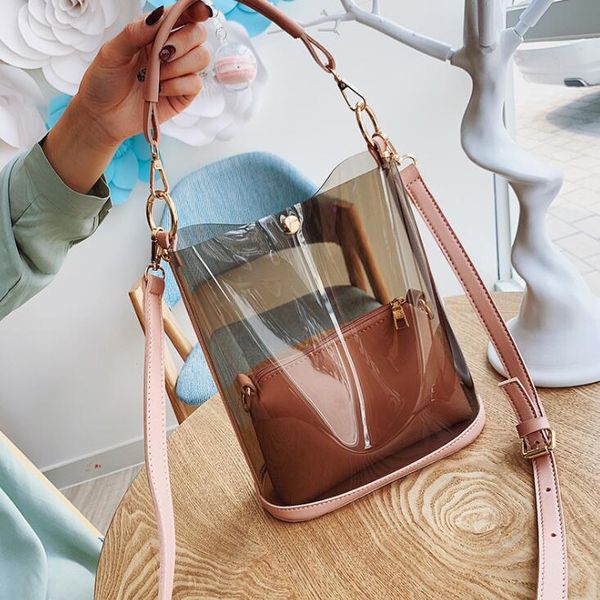 transparent bucket bag women handbags purse fashion lady shoulder bags composite bag crossbody totes
transparent bucket bag women handbags purse fashion lady shoulder bags composite bag crossbody totes