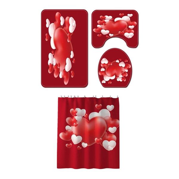 4pcs non-slip toilet cover cover set bathroom shower curtain door cushion decorative toilet seat water tank carpet yl272+s
4pcs non-slip toilet cover cover set bathroom shower curtain door cushion decorative toilet seat water tank carpet yl272+s