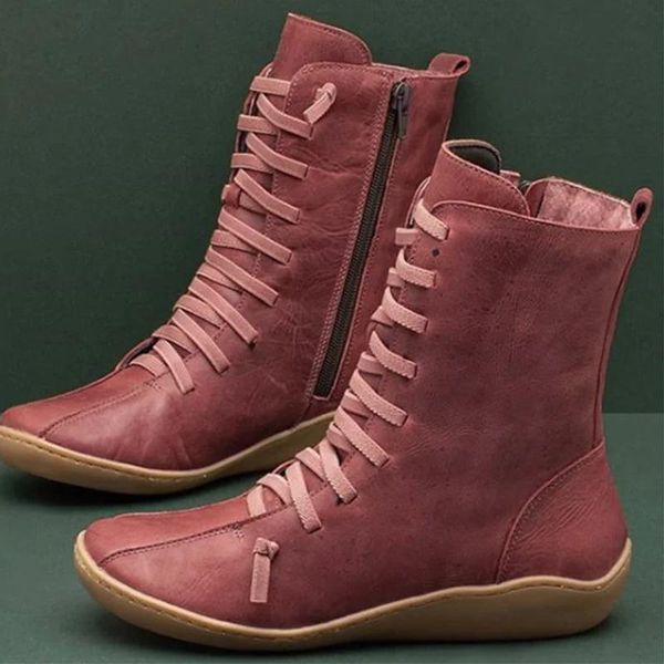 women vintage ankle boots 2020 leather zipper flat high comfortable footwear women's soft female shoe plus dropshipping, Black
women vintage ankle boots 2020 leather zipper flat high comfortable footwear women's soft female shoe plus dropshipping, Black
