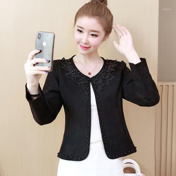 fashion plus size 3xl 4xl black women jacket 2019 o collar coat women short jacket long sleeve womens jackets and coats1, Black;brown
fashion plus size 3xl 4xl black women jacket 2019 o collar coat women short jacket long sleeve womens jackets and coats1, Black;brown