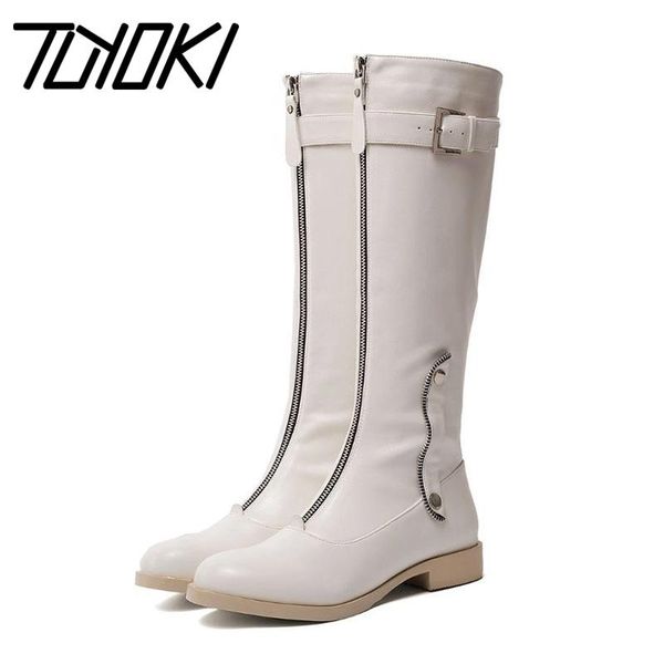 boots tuyoki women arrival knee high fashion front zipper brand casual flats winter shoes footwear size 33-40, Black
boots tuyoki women arrival knee high fashion front zipper brand casual flats winter shoes footwear size 33-40, Black