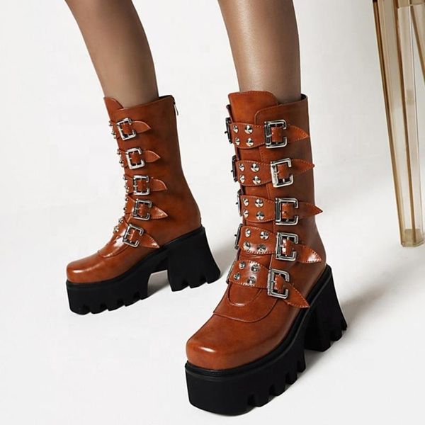 boots 2021 winter high platform buckle straps round toe women mid calf back zip chunky heel short booties for ladies big size 47, Black
boots 2021 winter high platform buckle straps round toe women mid calf back zip chunky heel short booties for ladies big size 47, Black