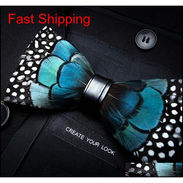 new fashion mens handmade feather and leather bow tie pre-tied bowtie for wedding par qylqnk bdehome, Black;gray
new fashion mens handmade feather and leather bow tie pre-tied bowtie for wedding par qylqnk bdehome, Black;gray