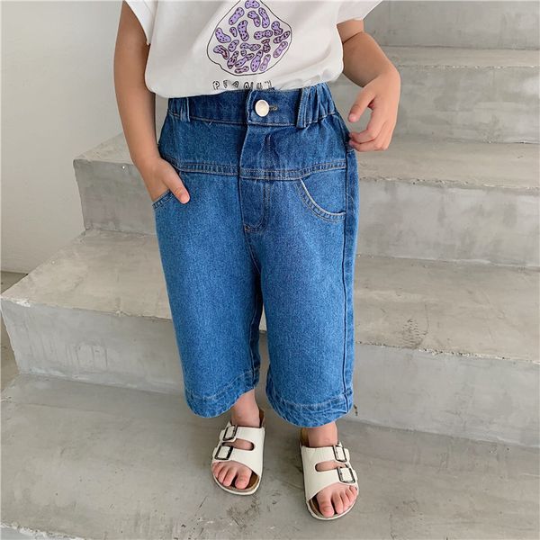 2019 summer new arrival korean style cotton pure color casual loose jeans ninth pants for fashion cute baby girls and boys 1006, Blue
2019 summer new arrival korean style cotton pure color casual loose jeans ninth pants for fashion cute baby girls and boys 1006, Blue