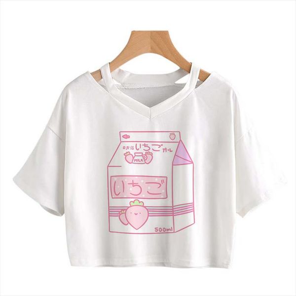 new womens t shirt summer v neck harajuku short tee love heart milk box printed short sleeve crop strawberry fashion, White
new womens t shirt summer v neck harajuku short tee love heart milk box printed short sleeve crop strawberry fashion, White