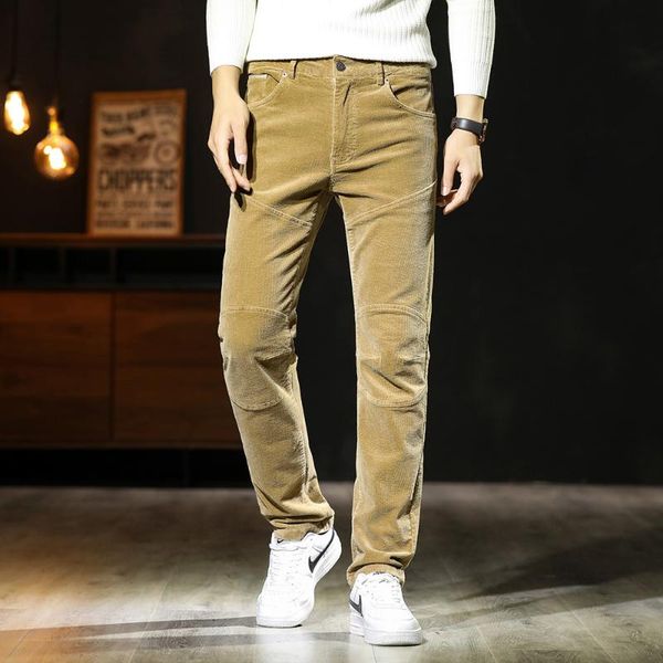 men's corduroy casual pants 2020 autumn winter business fashion stretch regular fit trousers male straight pants size 38, Black
men's corduroy casual pants 2020 autumn winter business fashion stretch regular fit trousers male straight pants size 38, Black