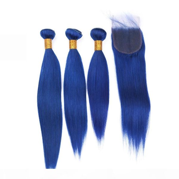 brazilian dark blue virgin human hair 3 bundles with closure silky straight pure blue color 4x4 front lace closure with weave bundles, Black;brown
brazilian dark blue virgin human hair 3 bundles with closure silky straight pure blue color 4x4 front lace closure with weave bundles, Black;brown