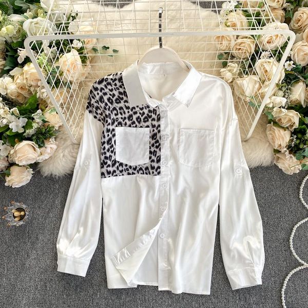 new fashion spring autumn shirt women's leopard print patchwork satin turn-down collar long sleeve ladies white blouse
new fashion spring autumn shirt women's leopard print patchwork satin turn-down collar long sleeve ladies white blouse