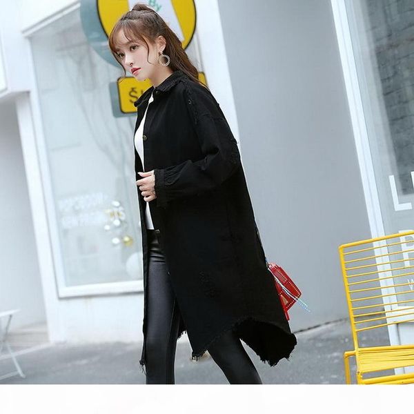 2019 new boyfriend style printed casual loose black vintage hole burr denim jacket women long sleeve coat jackets women's y190826, Black;brown
2019 new boyfriend style printed casual loose black vintage hole burr denim jacket women long sleeve coat jackets women's y190826, Black;brown