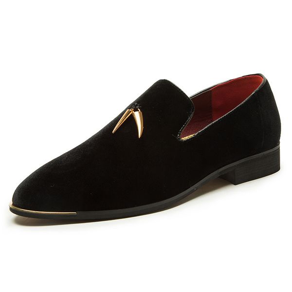 dress shoes 2021 men casual loafers luxury flock slip on shoe leather party wedding simple elegant pointed toe flats, Black
dress shoes 2021 men casual loafers luxury flock slip on shoe leather party wedding simple elegant pointed toe flats, Black