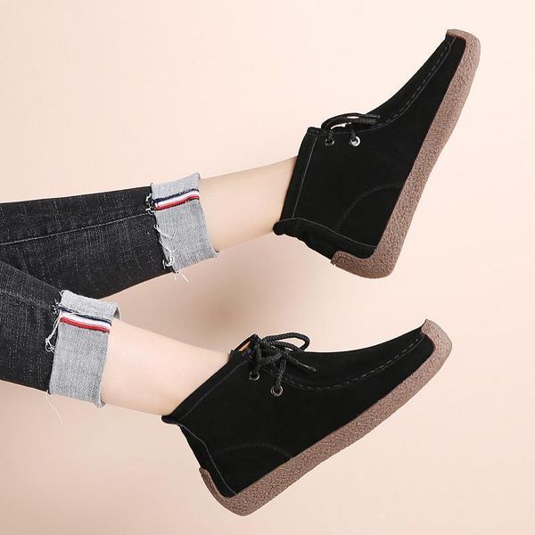 boots handmade soft leather ladies casual short shoes plus size 35-43 women ankle lace up round toe female1, Black
boots handmade soft leather ladies casual short shoes plus size 35-43 women ankle lace up round toe female1, Black