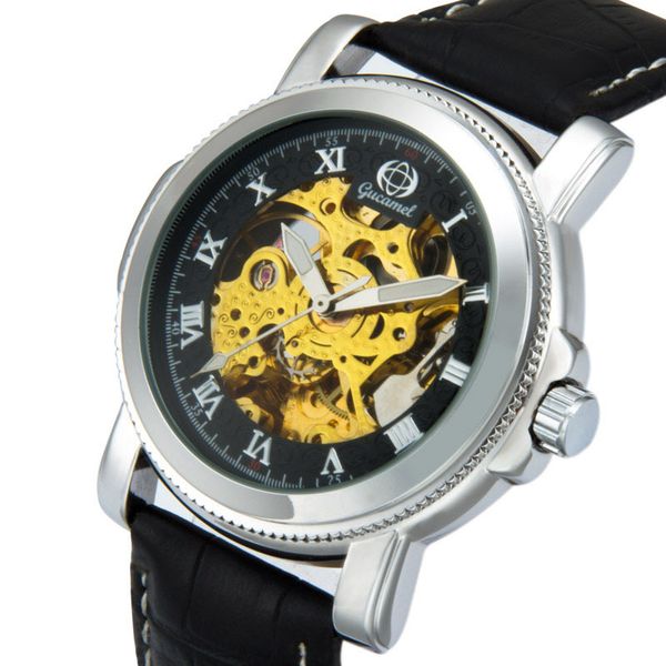 european and american fashion high-end ancient camel business fashion watch hollow-out automatic mechanical watch mens watch cross, Slivery;brown
european and american fashion high-end ancient camel business fashion watch hollow-out automatic mechanical watch mens watch cross, Slivery;brown