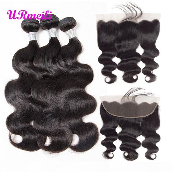 brazilian body wave bundles with lace frontal ear to ear closure remy human hair frontal with 3 bundles brazilian body wave virgin hair, Black;brown
brazilian body wave bundles with lace frontal ear to ear closure remy human hair frontal with 3 bundles brazilian body wave virgin hair, Black;brown