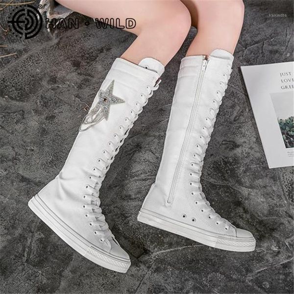 boots knee high for women 2021 spring autumn canvas shoes rhinestone decor ladies flat heels long zapatos de mujer1, Black
boots knee high for women 2021 spring autumn canvas shoes rhinestone decor ladies flat heels long zapatos de mujer1, Black