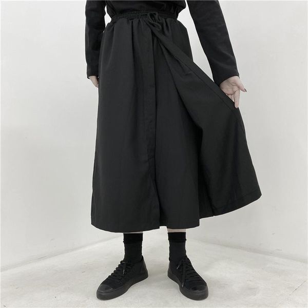 2021 new men's clothing hair stylist gd niche original design fake two piece wide leg pants skirt plus size costumes 27-46, Black
2021 new men's clothing hair stylist gd niche original design fake two piece wide leg pants skirt plus size costumes 27-46, Black