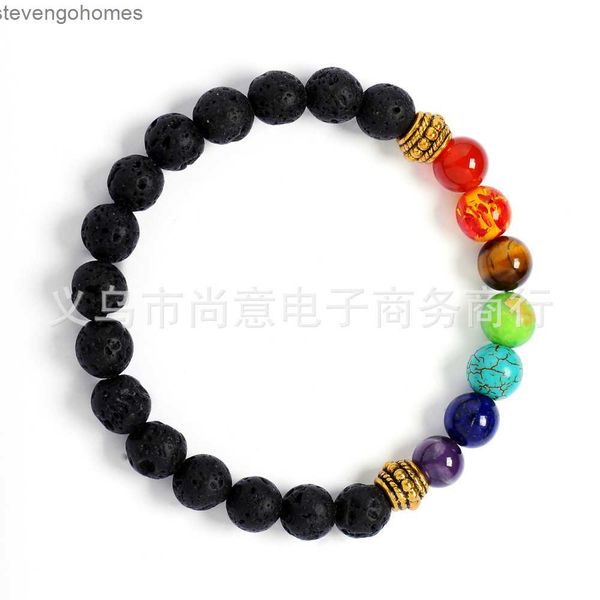 energy chakras volcano 8mm lava natural stone electroplating seven color buddha beads chakra bracelet, Silver
energy chakras volcano 8mm lava natural stone electroplating seven color buddha beads chakra bracelet, Silver