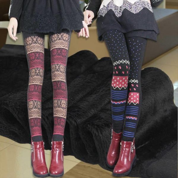 lady autumn winter floral stripe dot printed warm leggings middle waist elastic thick cashmere legging slim fitted pencil legins, Black
lady autumn winter floral stripe dot printed warm leggings middle waist elastic thick cashmere legging slim fitted pencil legins, Black