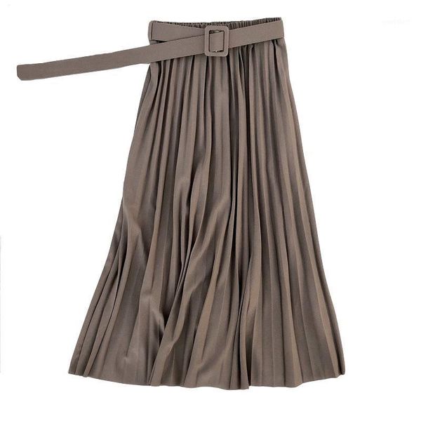 fashion autumn women elegant retro pleated skirts female 2020 high waist skirt with belt chiffon pleated midi long skirts womens1, Black
fashion autumn women elegant retro pleated skirts female 2020 high waist skirt with belt chiffon pleated midi long skirts womens1, Black