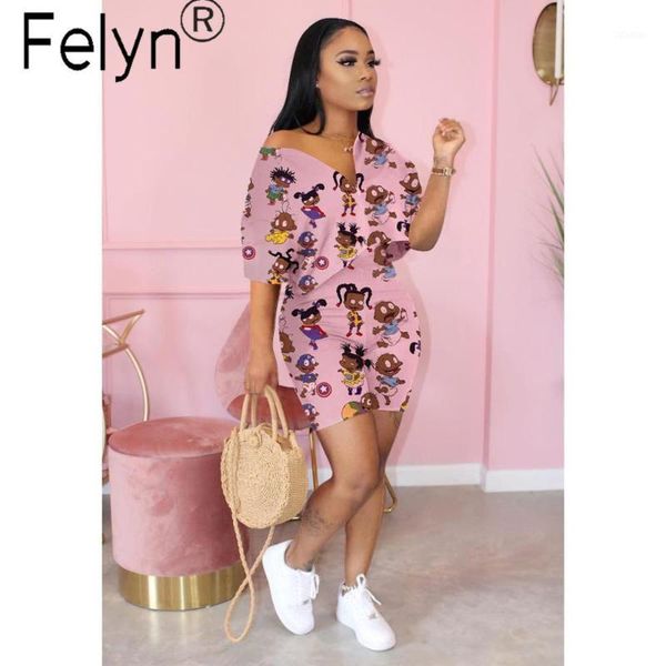 felyn 2020 famous elegant design two pieces women set cartoon print v-neck t-shirt and shorts summer soft home clothing1, White
felyn 2020 famous elegant design two pieces women set cartoon print v-neck t-shirt and shorts summer soft home clothing1, White