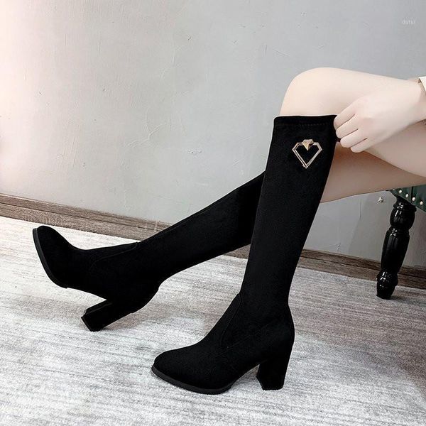 2020 new fashion high boots for women's winter thick heel boots women black slim warm shoes woman elastic botas altas mujer size1
2020 new fashion high boots for women's winter thick heel boots women black slim warm shoes woman elastic botas altas mujer size1