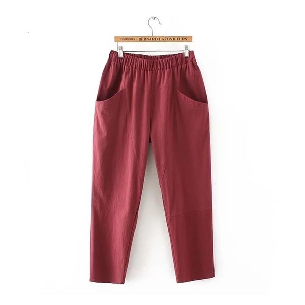 plus size wide leg loose women pants big pockets cotton linen ankle-length casual loose trouser y19070101, Black;white
plus size wide leg loose women pants big pockets cotton linen ankle-length casual loose trouser y19070101, Black;white