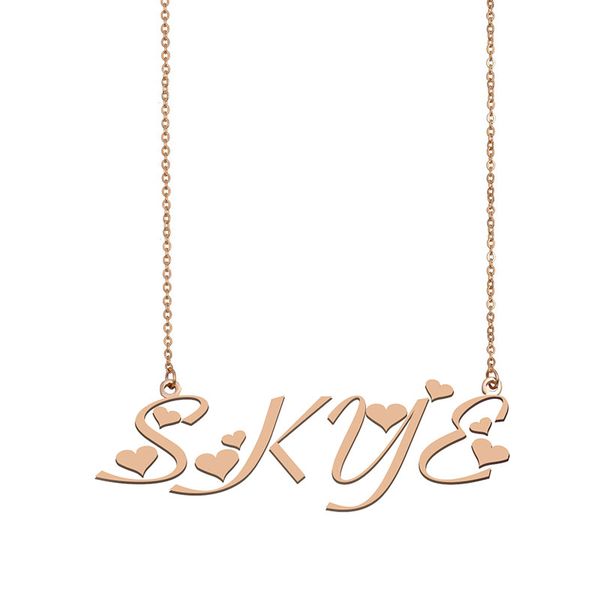 skye name necklace custom nameplate pendant for women girls birthday gift kids friends jewelry 18k gold plated stainless steel, Silver
skye name necklace custom nameplate pendant for women girls birthday gift kids friends jewelry 18k gold plated stainless steel, Silver