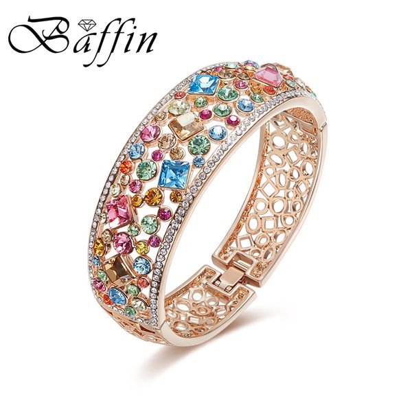 bangle baffin colorful crystals from statement bracelet rose gold color hand pulseras for women luxury christmas gift, Black
bangle baffin colorful crystals from statement bracelet rose gold color hand pulseras for women luxury christmas gift, Black