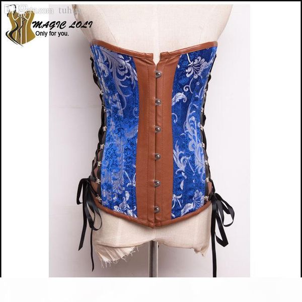 wholesale-leather steel boned corset waist training corsets steampunk gothic corselet overbust body shaper bustiers, Black;white
wholesale-leather steel boned corset waist training corsets steampunk gothic corselet overbust body shaper bustiers, Black;white