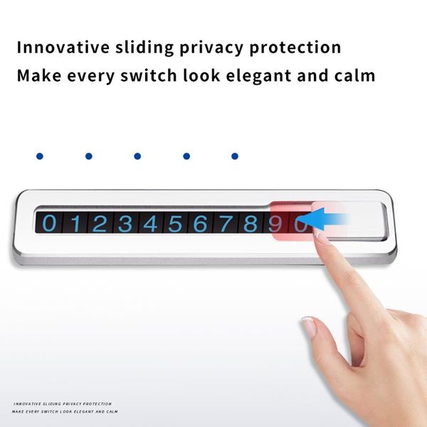 temporary parking number plate fluorescent car carrying telephone creative parking supplies inside the car with aluminum alloy
temporary parking number plate fluorescent car carrying telephone creative parking supplies inside the car with aluminum alloy