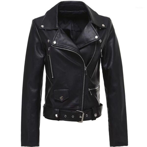 2020 new spring and autumn slim fit versatile show thin motorcycle small leather coat women's leather short pu coat1, Black
2020 new spring and autumn slim fit versatile show thin motorcycle small leather coat women's leather short pu coat1, Black
