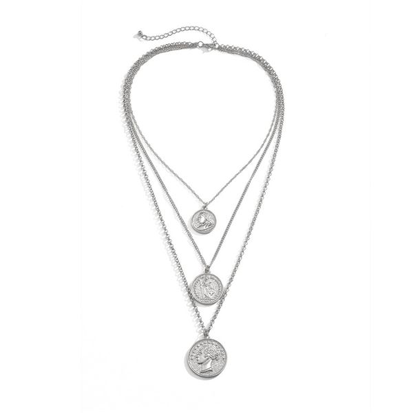 10sets/lot european brand new relief necklace women multi layer alloy clavicle o chain coin hip hop chokers jewelry fashion accessories, Silver
10sets/lot european brand new relief necklace women multi layer alloy clavicle o chain coin hip hop chokers jewelry fashion accessories, Silver