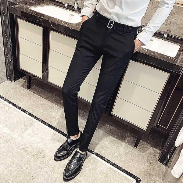 men's suits & blazers autumn formal wear men dress pants full length slim fit all match office trousers business 341, White;black
men's suits & blazers autumn formal wear men dress pants full length slim fit all match office trousers business 341, White;black