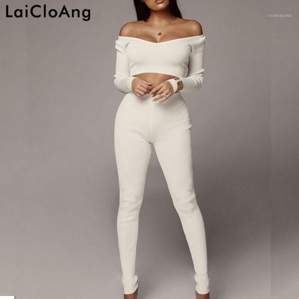 laicloang ribbed long sleeve crop and pants set women o-neck high waist autumn two piece set casual tracksuit women s-2xl1, White
laicloang ribbed long sleeve crop and pants set women o-neck high waist autumn two piece set casual tracksuit women s-2xl1, White