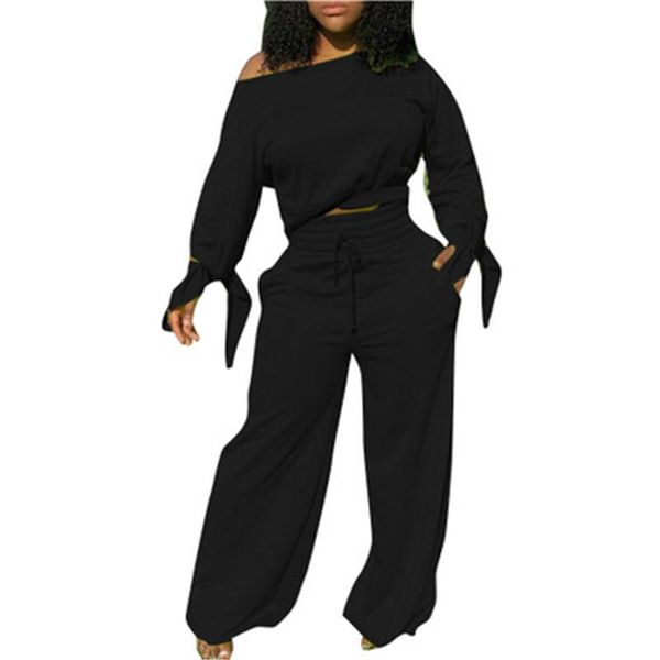 womens solid colors tracksuits fashion trend long sleeve double cuff knotted sweatshirts wide leg pants suits autumn female sports sets, Gray
womens solid colors tracksuits fashion trend long sleeve double cuff knotted sweatshirts wide leg pants suits autumn female sports sets, Gray