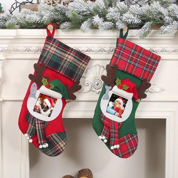 christmas decorations plaid large hang stocking non-woven gift bag pouch year decor1
christmas decorations plaid large hang stocking non-woven gift bag pouch year decor1