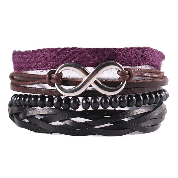 bracelet diy new fashion unlimited 8 leather wooden bead multilayer bandage brand friendship charm bracelet for women men, Black
bracelet diy new fashion unlimited 8 leather wooden bead multilayer bandage brand friendship charm bracelet for women men, Black