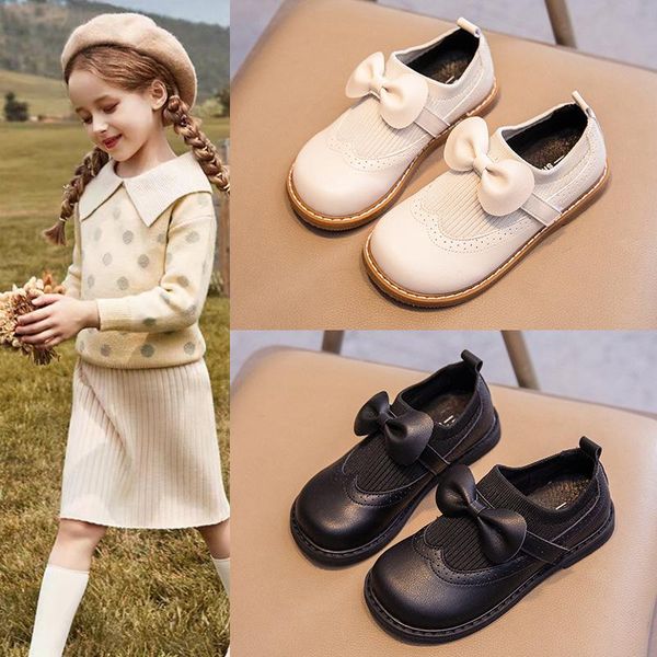 new children baby casual genuine leather bow soft bottom toddler princess girls shoes student breathable flats kids 033, Black;grey
new children baby casual genuine leather bow soft bottom toddler princess girls shoes student breathable flats kids 033, Black;grey