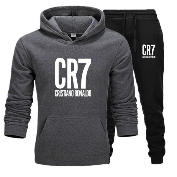 2021 men tracksuit set winter fleece hood cr7 print jacket+pants sweatshirts male 2 piece set hoodies sporting suit coat, Gray
2021 men tracksuit set winter fleece hood cr7 print jacket+pants sweatshirts male 2 piece set hoodies sporting suit coat, Gray