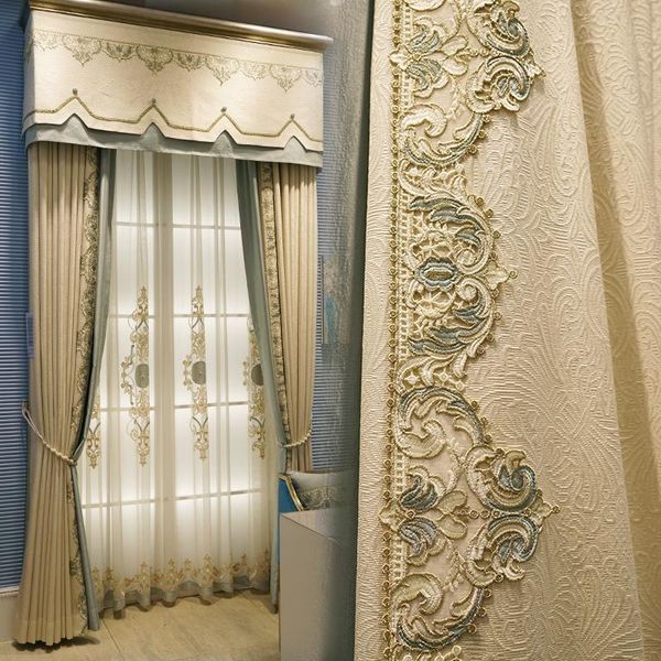 curtain & drapes light luxury high grade american custom european living room jacquard shade balcony bedroom floor cloth
curtain & drapes light luxury high grade american custom european living room jacquard shade balcony bedroom floor cloth