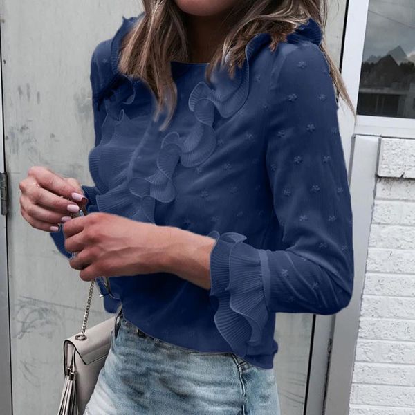 work fashion crew neck dating women shirt daily solid casual soft falbala cuff beach spring autumn party chiffon, White
work fashion crew neck dating women shirt daily solid casual soft falbala cuff beach spring autumn party chiffon, White