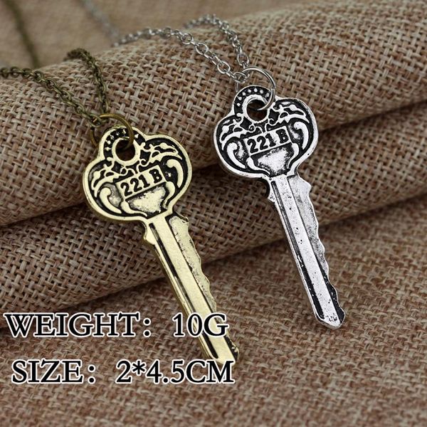 sherlock holmes necklace the key to 221b a sherlock necklace simple key for men and women, Silver
sherlock holmes necklace the key to 221b a sherlock necklace simple key for men and women, Silver